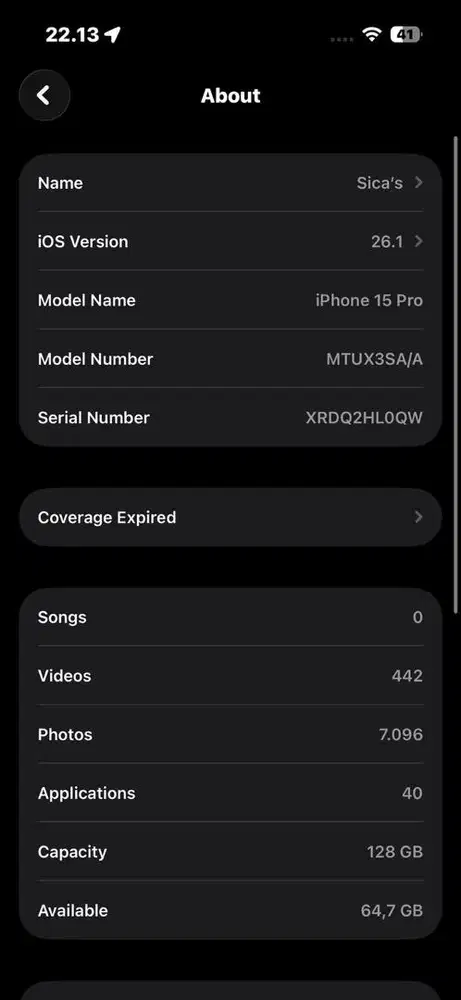 100% Mulus!! Iphone 15 Pro 128GB Natural Titanium (ex ibox / blibli)