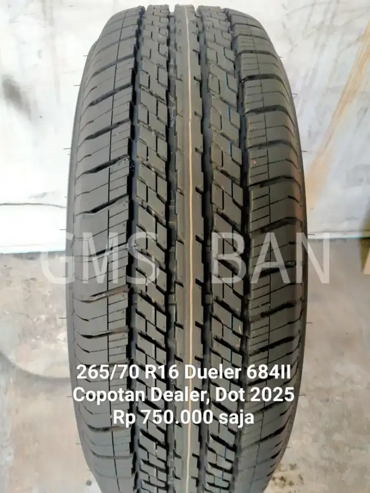 Ban SUV Copotan Dealer, Bagus, Bintik Rambut, Color Line, DOT 2025