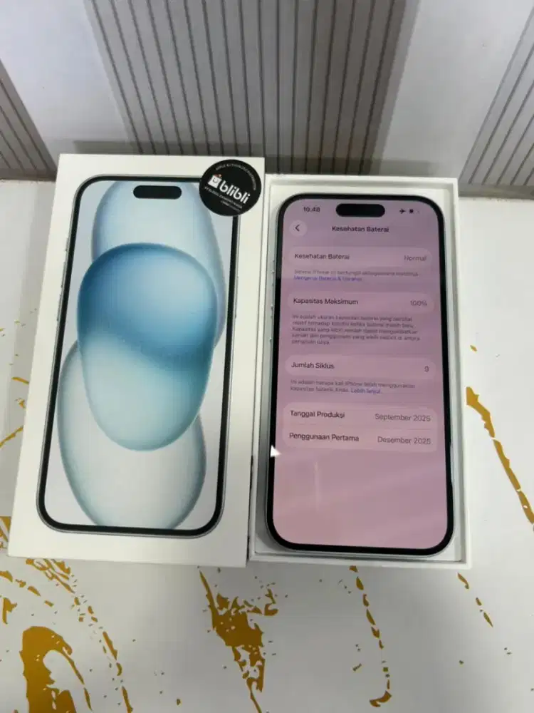 iPhone 15 128 ibox like new siap pakai @