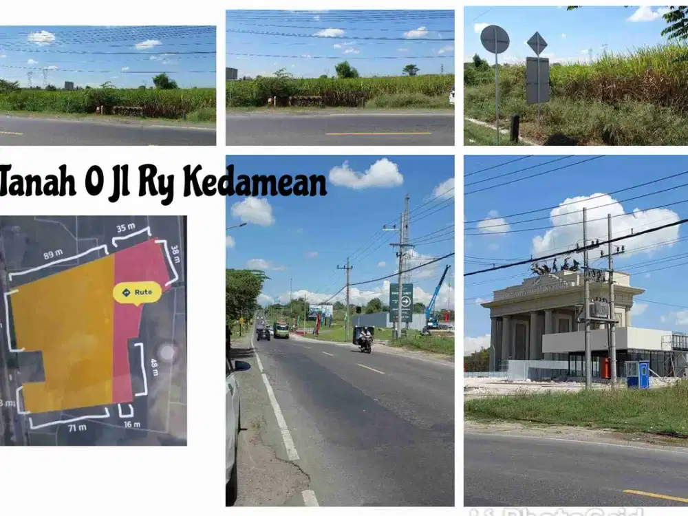 Di Jual Tanah 0 Jln Raya Kedamean - Gresik