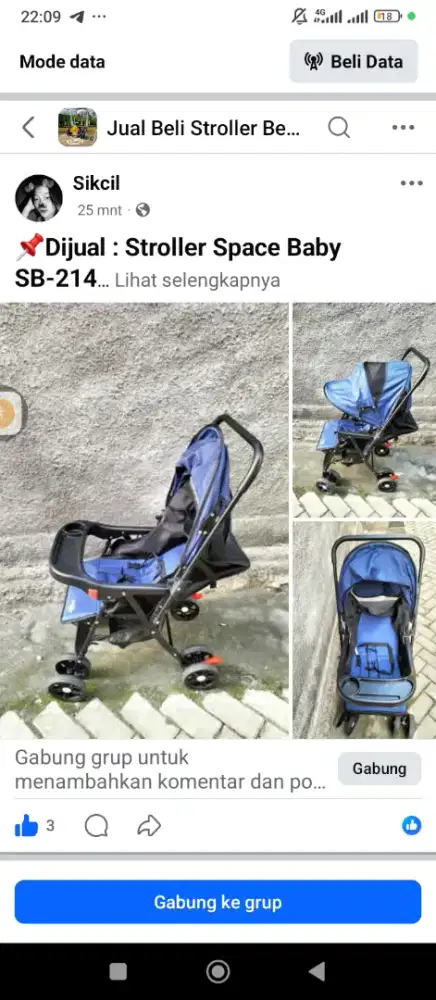 Stroller Space Baby SB-214