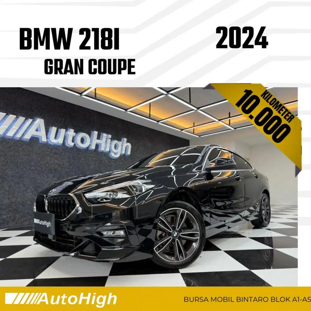 DP10% [Km10.000] 218i Gran Coupe 2024 Black Reg 2023 #AUTOHIGH