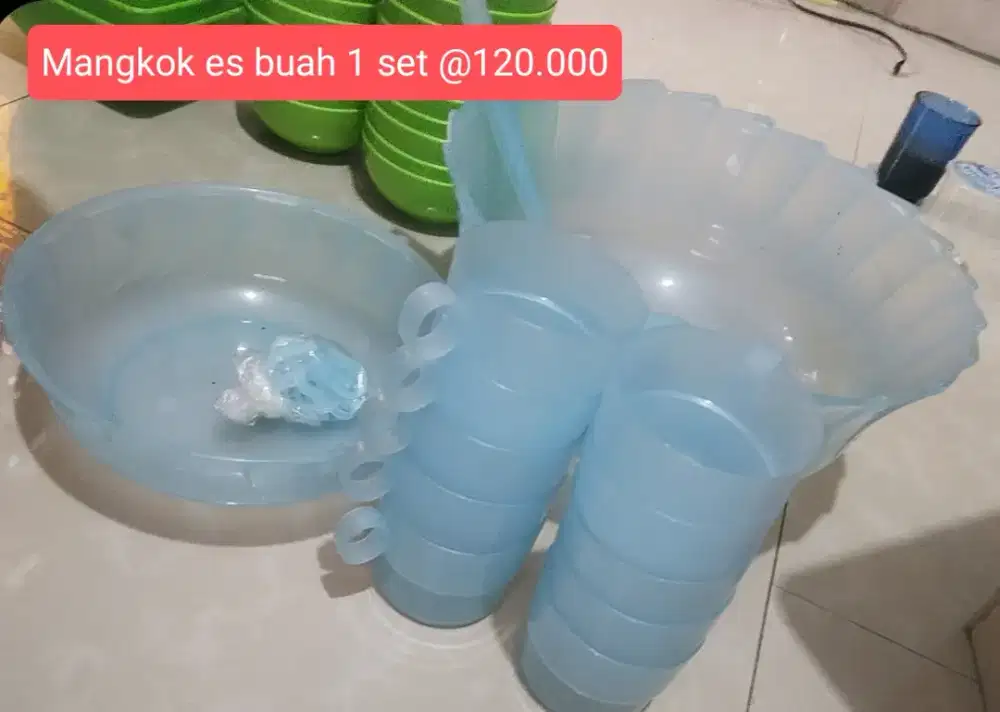 Mangkok es buah set