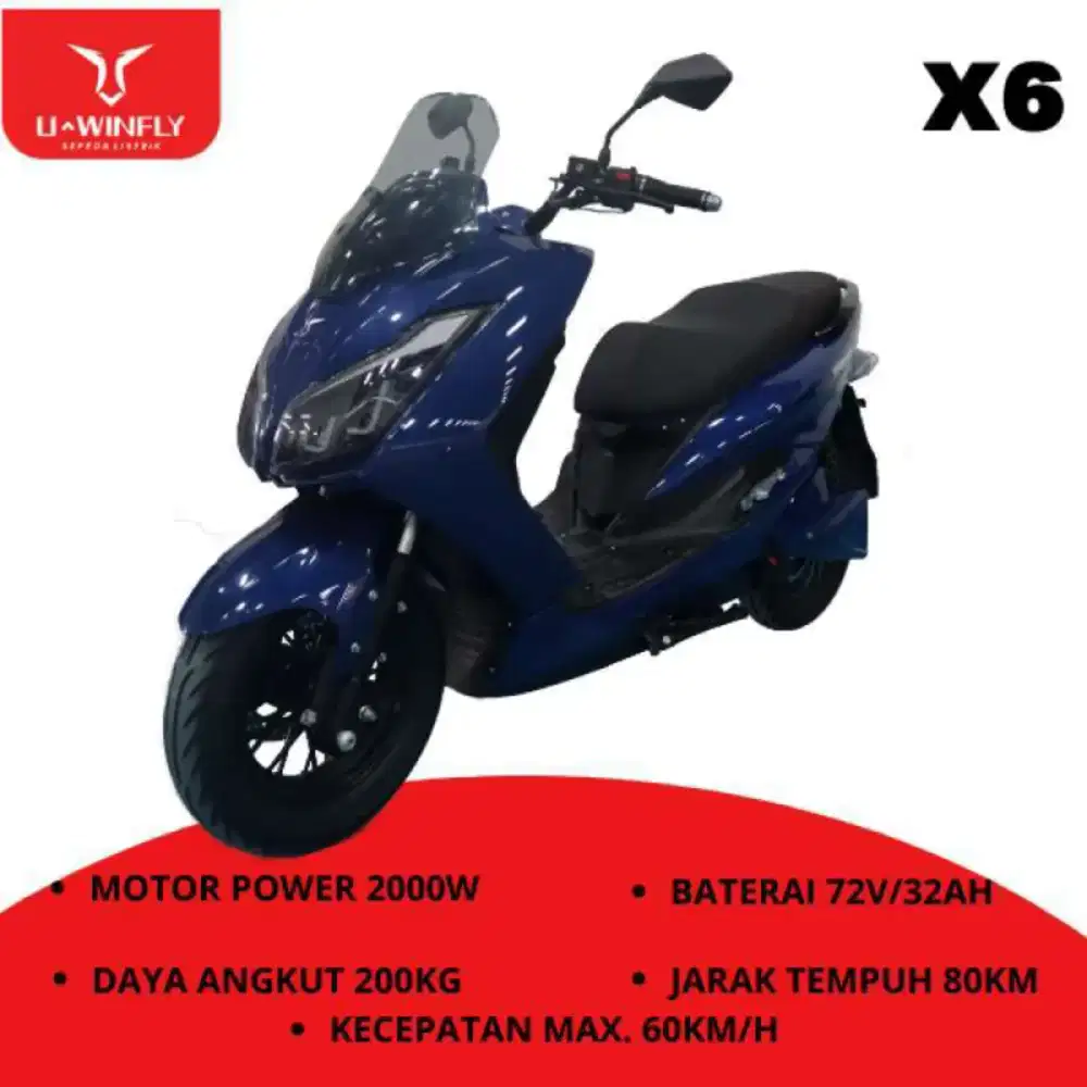 SEPEDA MOTOR LISTRIK X6