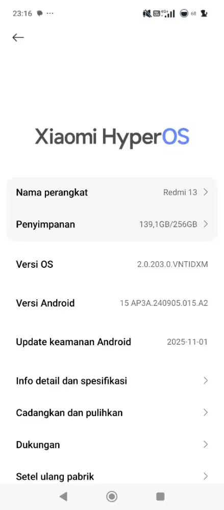 Redmi 13 Ram 8/256GB mulus nominus fullshet