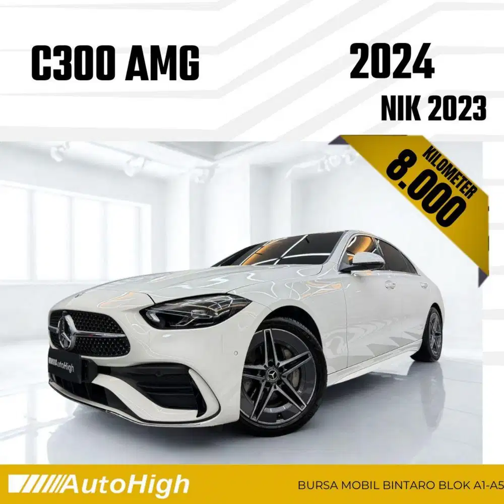 DP10% [Km8.000] C300 AMG 2023 White Reg 2024 #AUTOHIGH