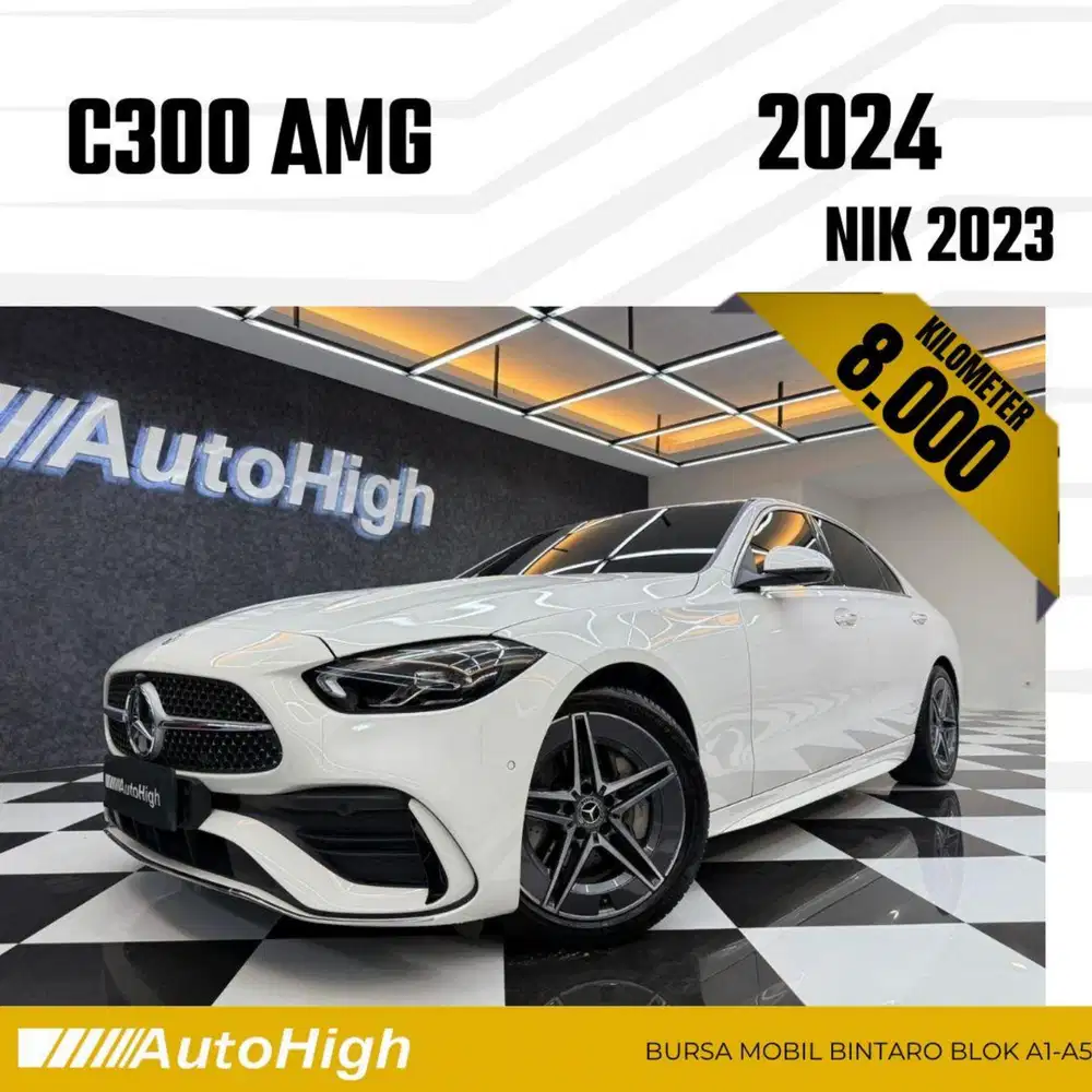 DP10% [Km8.000] C300 AMG 2023 White Reg 2024 #AUTOHIGH