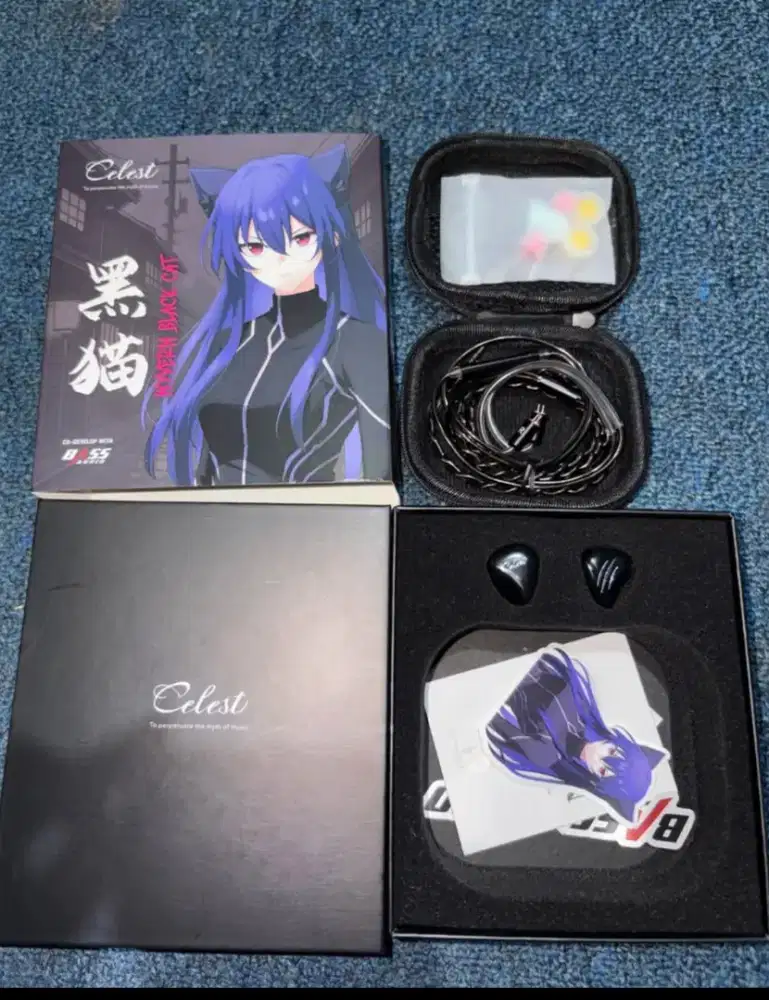 headset IEM kinera celest Wyvern Black Cat pembelian 22/12/2025