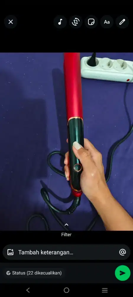 Catokan LED nggak bikin rambut kering. Kondisi baru