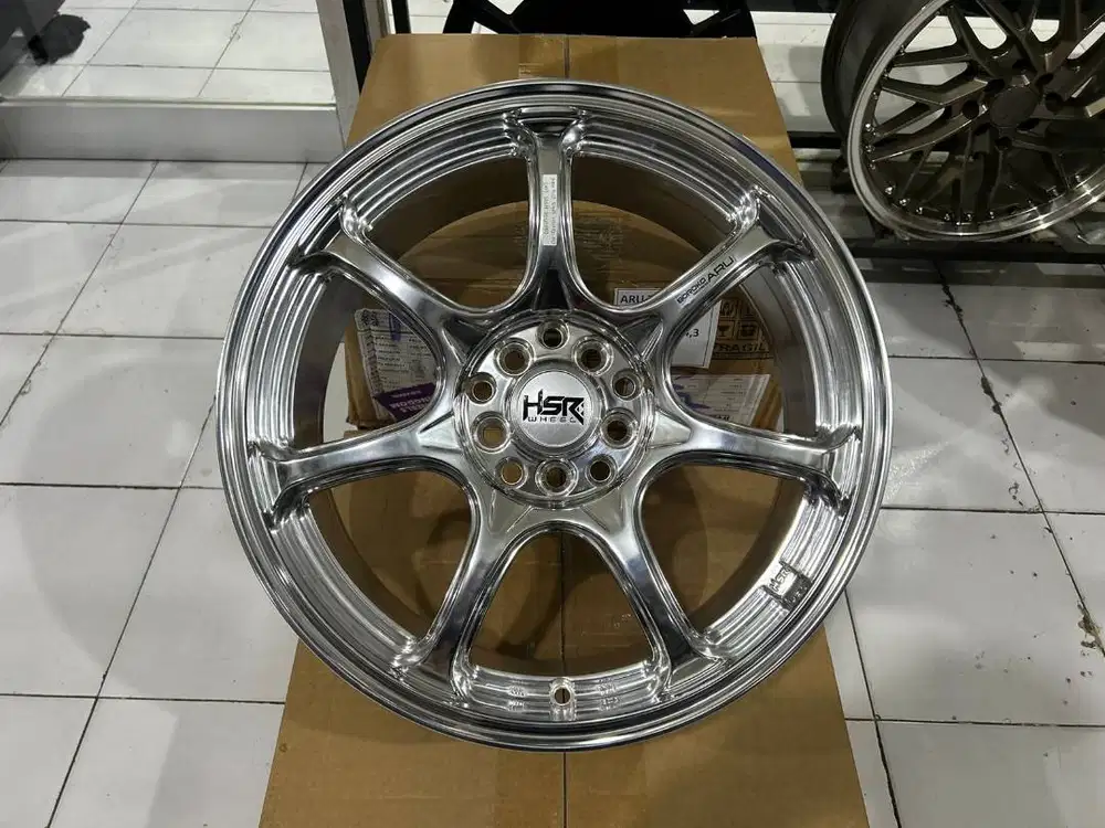 Velg R17 chrome Velg Racing Sporty hsr aru r17 pcd 5x100/114 krum