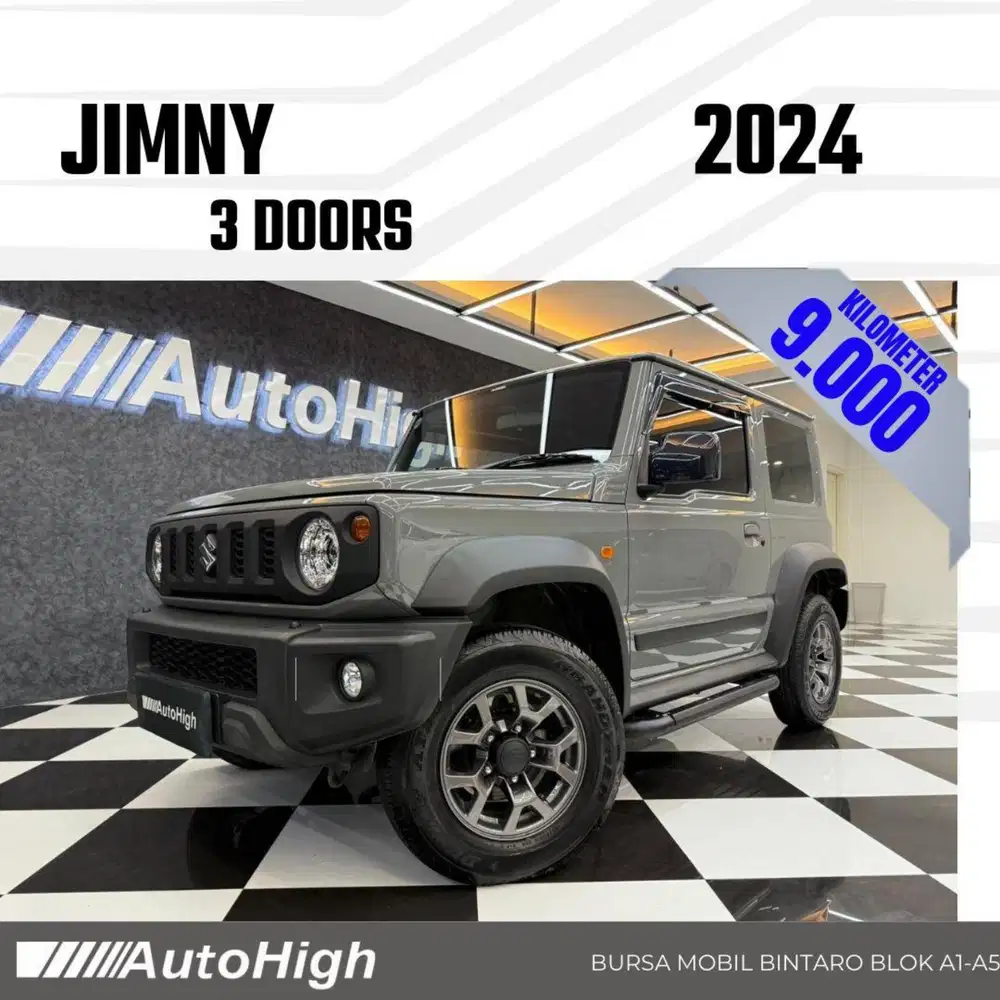 DP10% [Km9.000] Jimny 3Doors Matic 2024 Grey Reg 2025 #AUTOHIGH