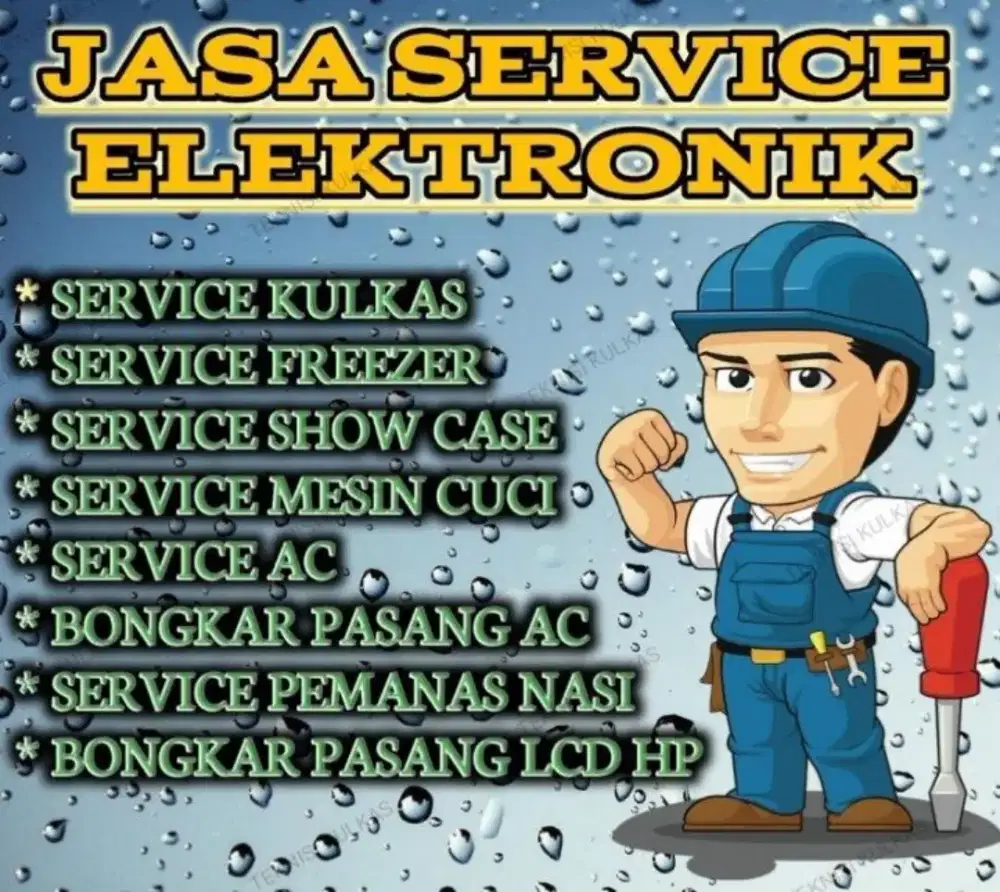 Service Ac,Kulkas,Pompa Air,Mesin Cuci dan Bongkar Pasang AC.