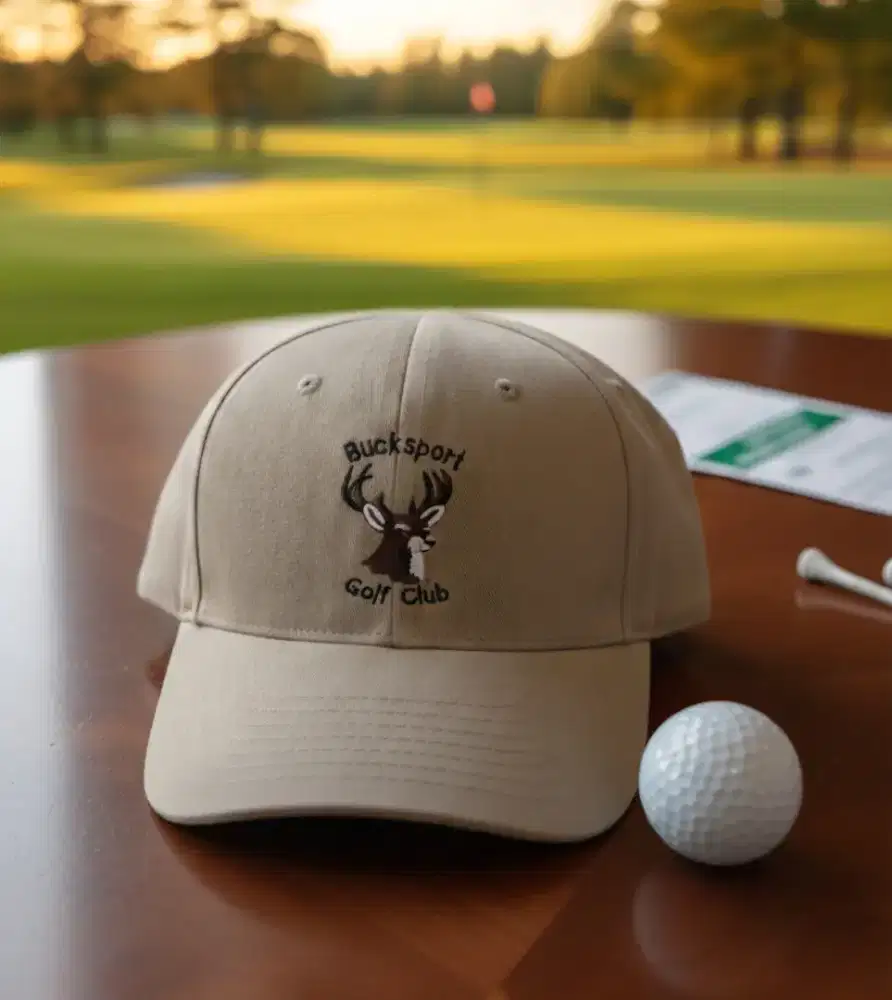 Topi Golf Logo Rusa Legendary USA Original Second Warna Coklat