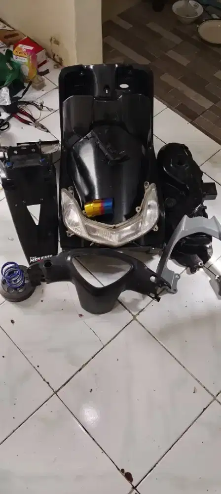 Body kasar motor Mio