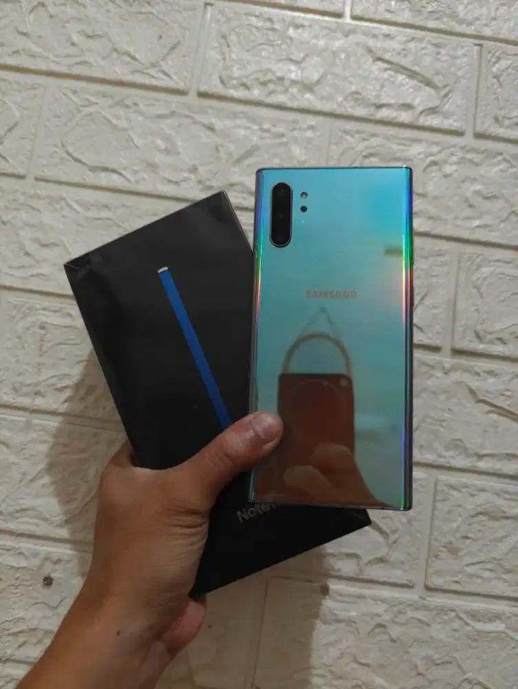 Samsung Note 10 Plus 12/256gb Aura Glow Resmi Sein Mulus 99%