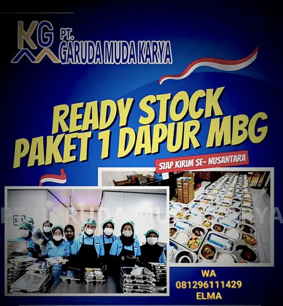 Suplier kitchen equipment MBG & perlengkapan MBG lainnya