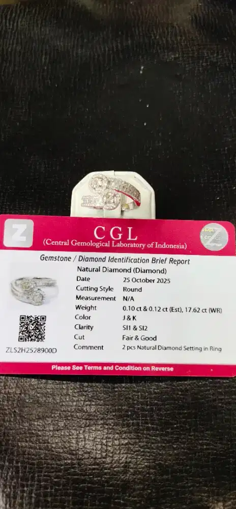 (WAJIB Transaksi Offline) Natural Diamond Europe Very Good Quality
