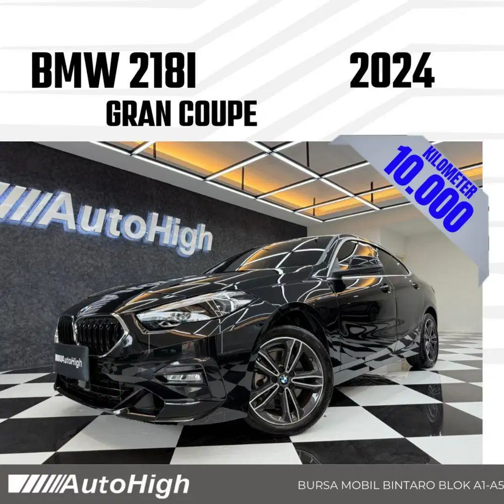 DP10% [Km10.000] 218i Gran Coupe 2024 Black Reg 2025 #AUTOHIGH