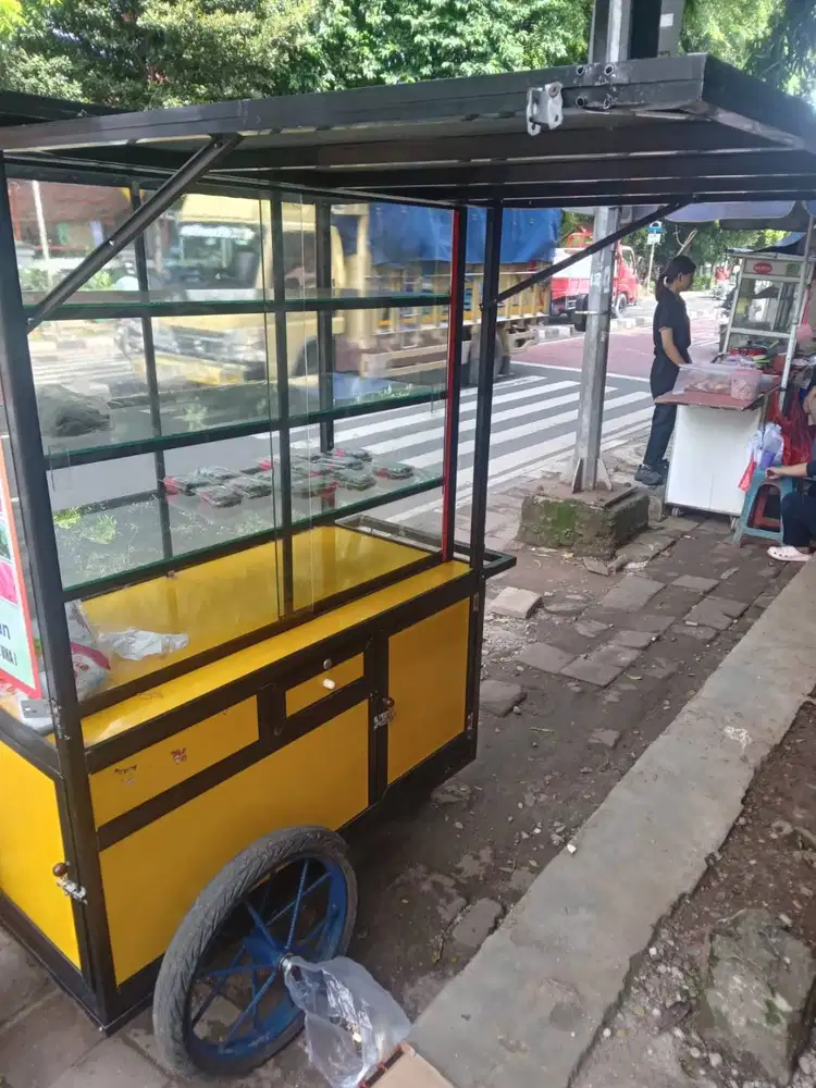 Gerobak Alumunium Uk. 60 x 120 x 180 cm