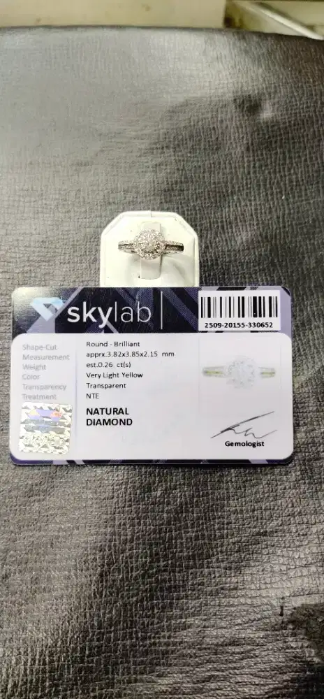 Natural Diamond 0,26Cts Origin Europe Very Good Quality