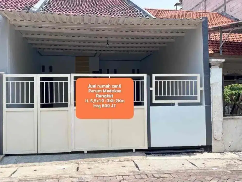 rumah 1lt Surabaya luas jalan lebar