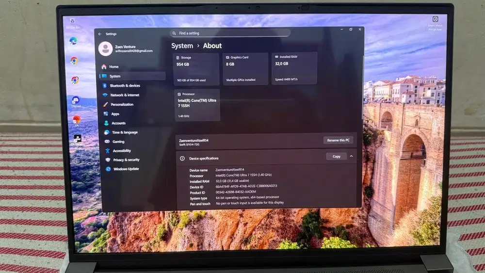 ACER Swift X 14 (SFX14-72G-70K8) OLED 99% LIKE NEW