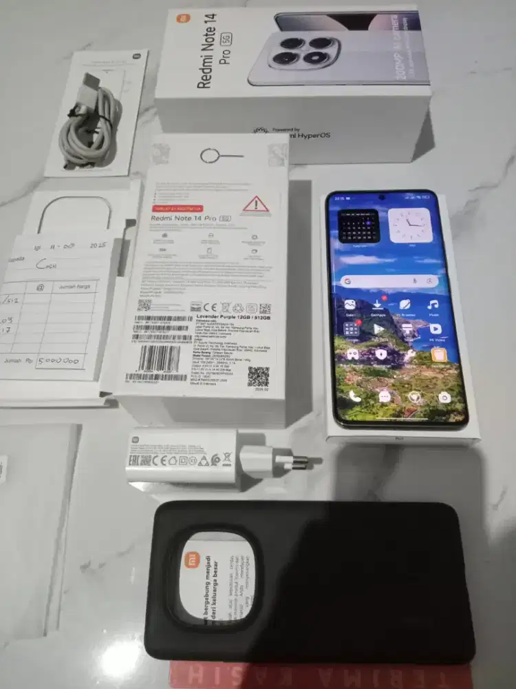Redmi Note 14 Pro 5G 12+6/512 Gb Fullset Likenew Garansi November 2026
