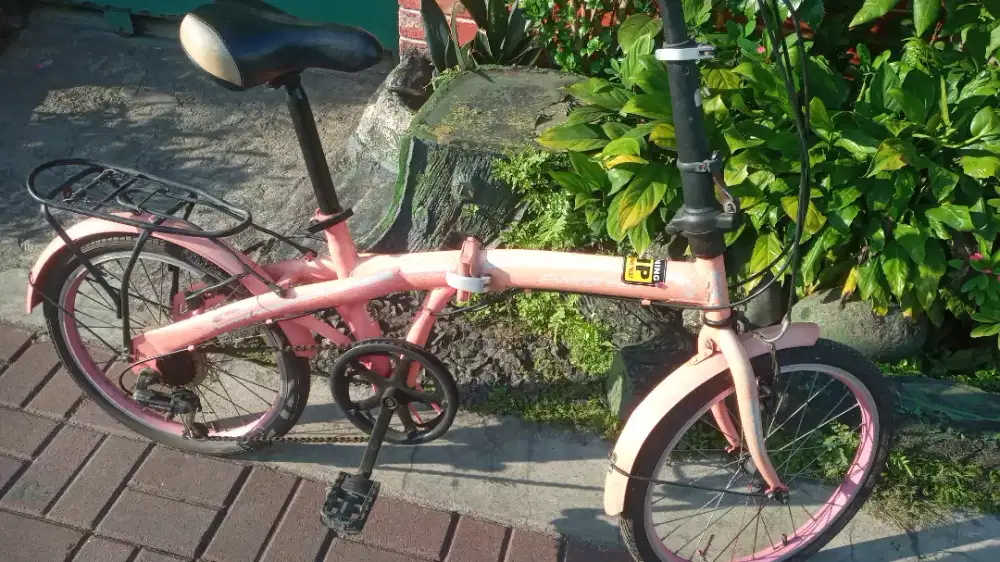 Sepeda lipat merk evergreen jadul 20in 6 speed