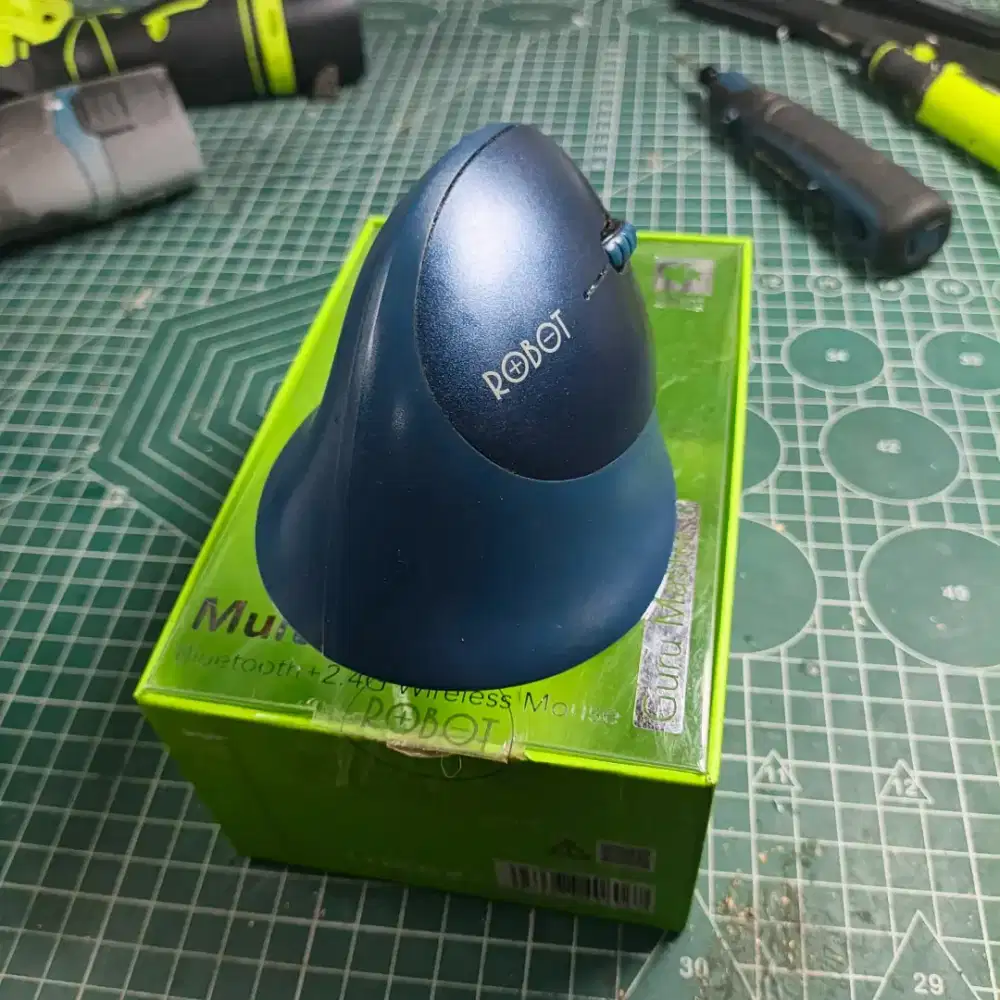 Mouse desain grafis ROBOT bisa bluetooth dan dongle second