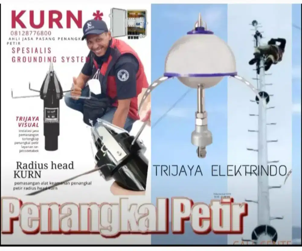 Spesialis pasang penangkal petir Sukaraja tajurhalang Bogor