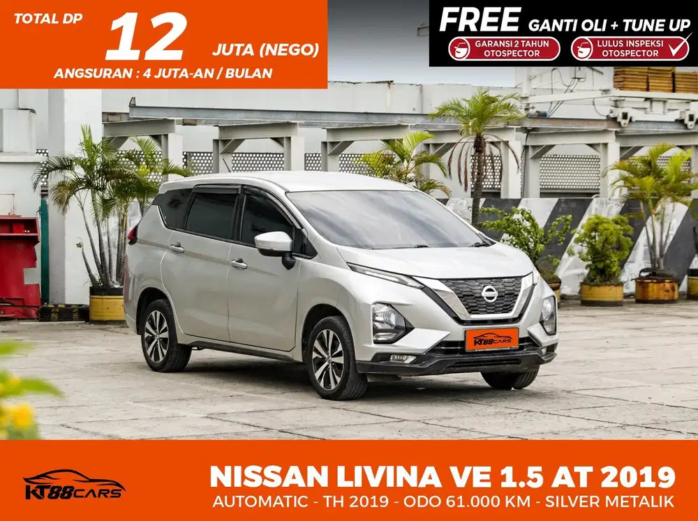 DP 12 Jt Bergaransi NISSAN LIVINA VE 1.5 AT 2019