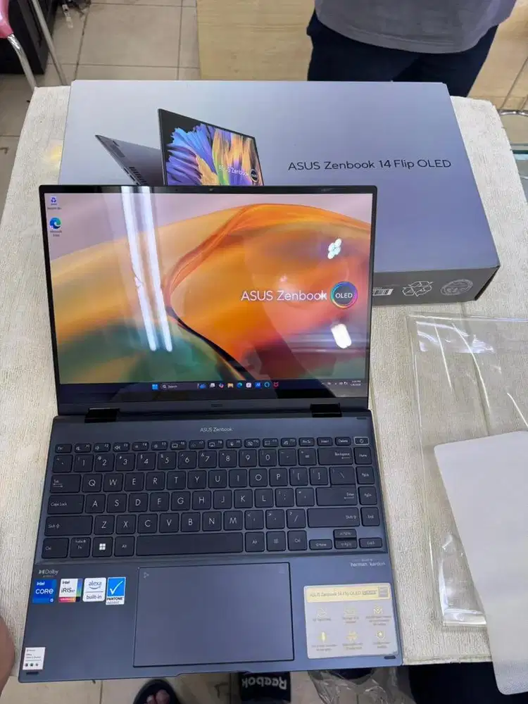 Laptop Asus touchscreen flip 14 oled pencil include 8/512gb i5 gen12