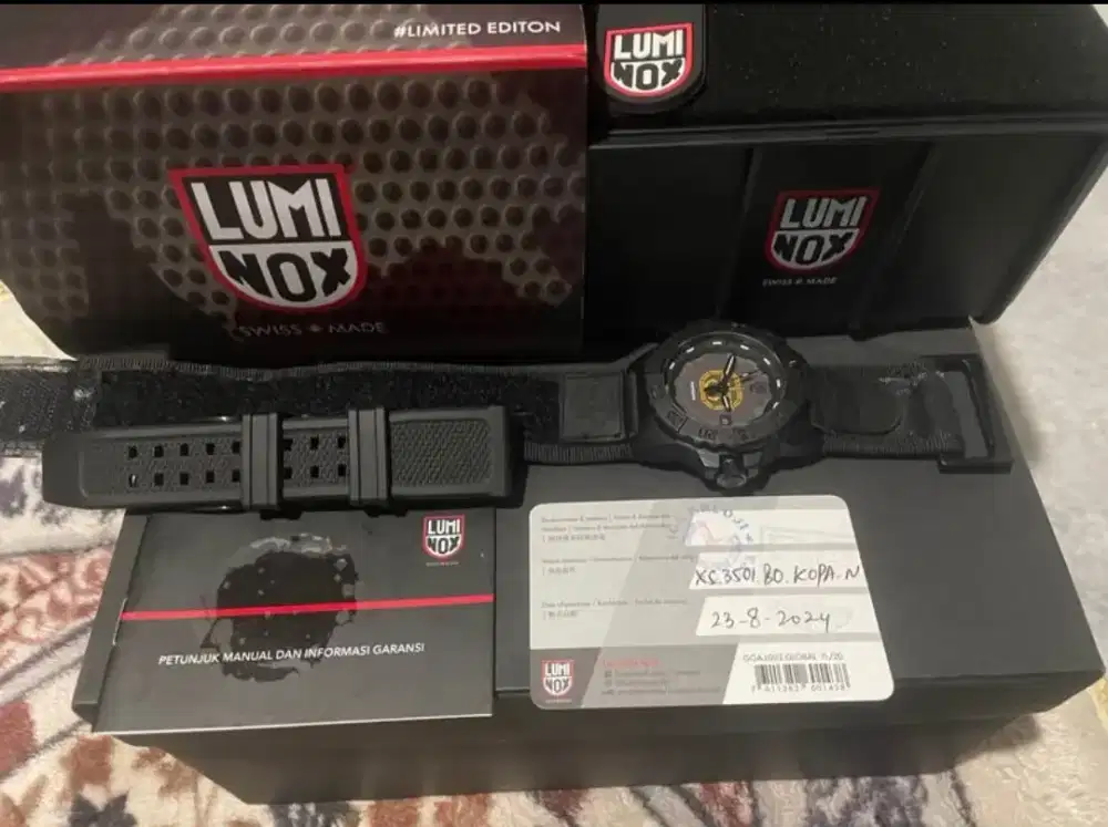 jam luminox 350.BO.KO Kopassus limited edition  bonus ps vita fat 64gb