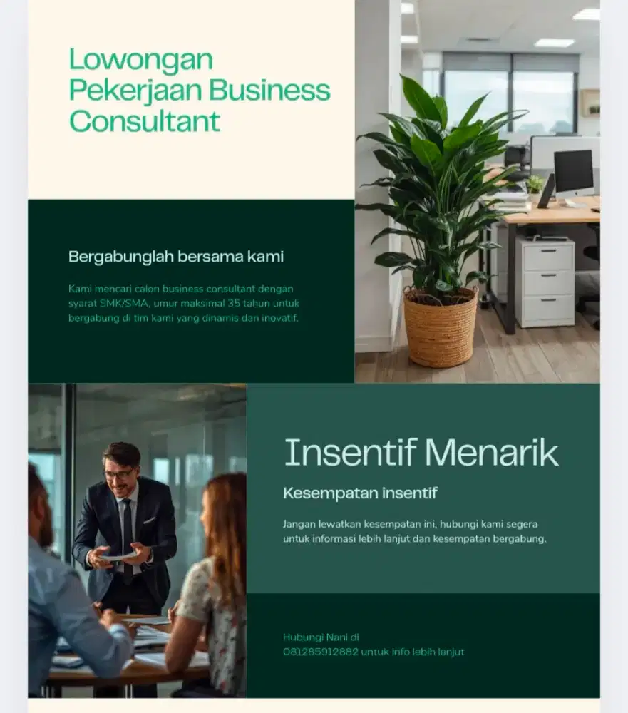 Dicari: calon pekerja dinamis dan optimis,