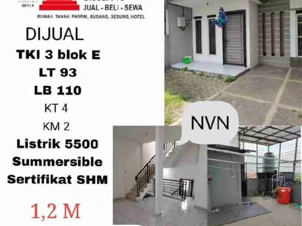 SEWA + JUAL RUMAH TKI 3 BLOK E
