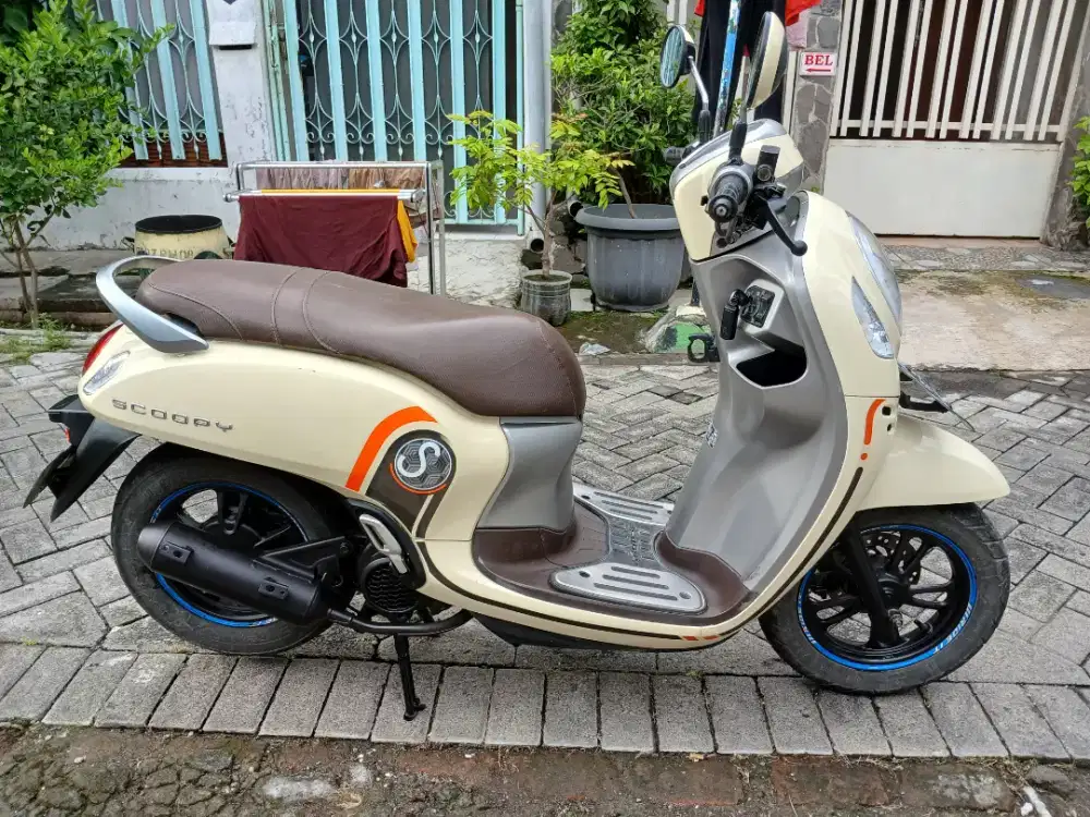 Honda scoopy jual cap 2021 km 36 rb sgt bagus sanmsat tandes