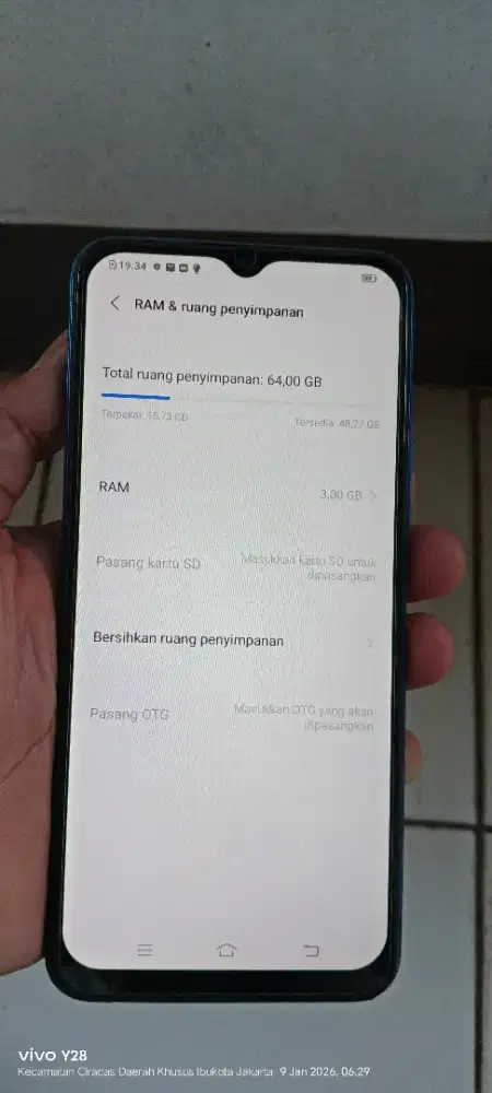 Vivo   y20    3/64 lecet pmkyan ja
