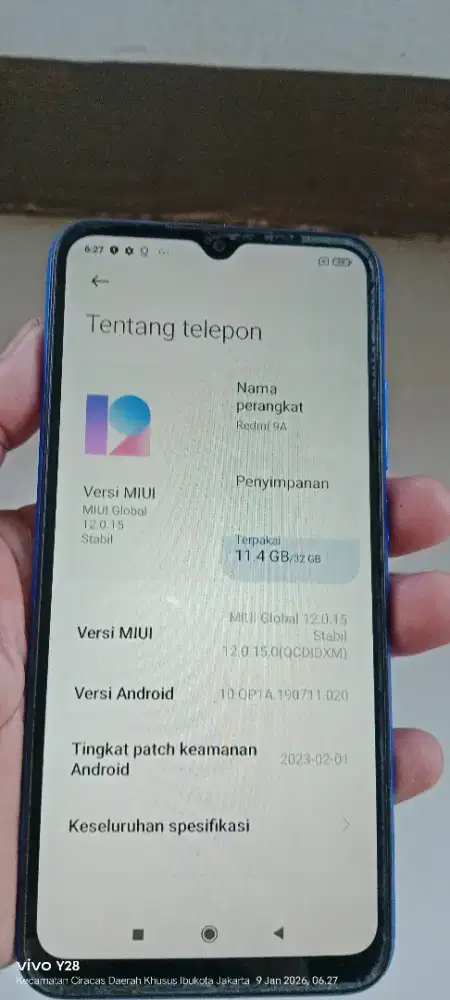 Redmi  9a   2/32  mnus pinggiran corosi dkit orian