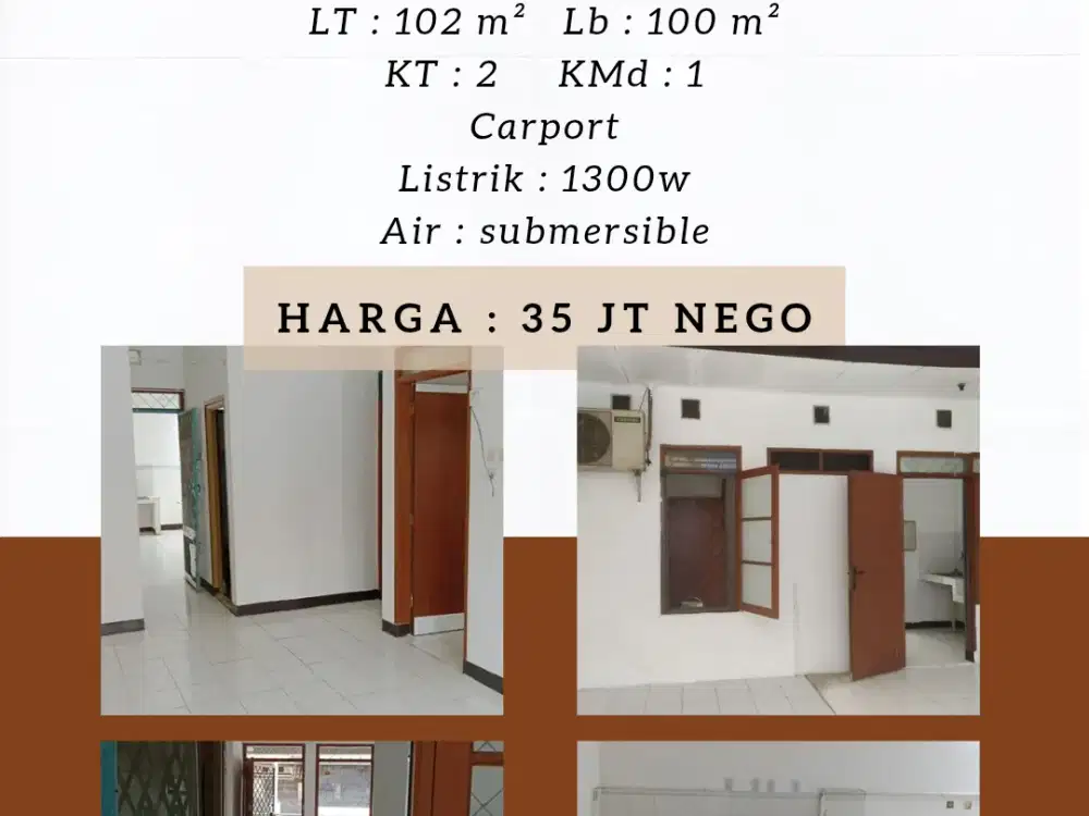 DISEWAKAN RUMAH TKI 3 BLOK D