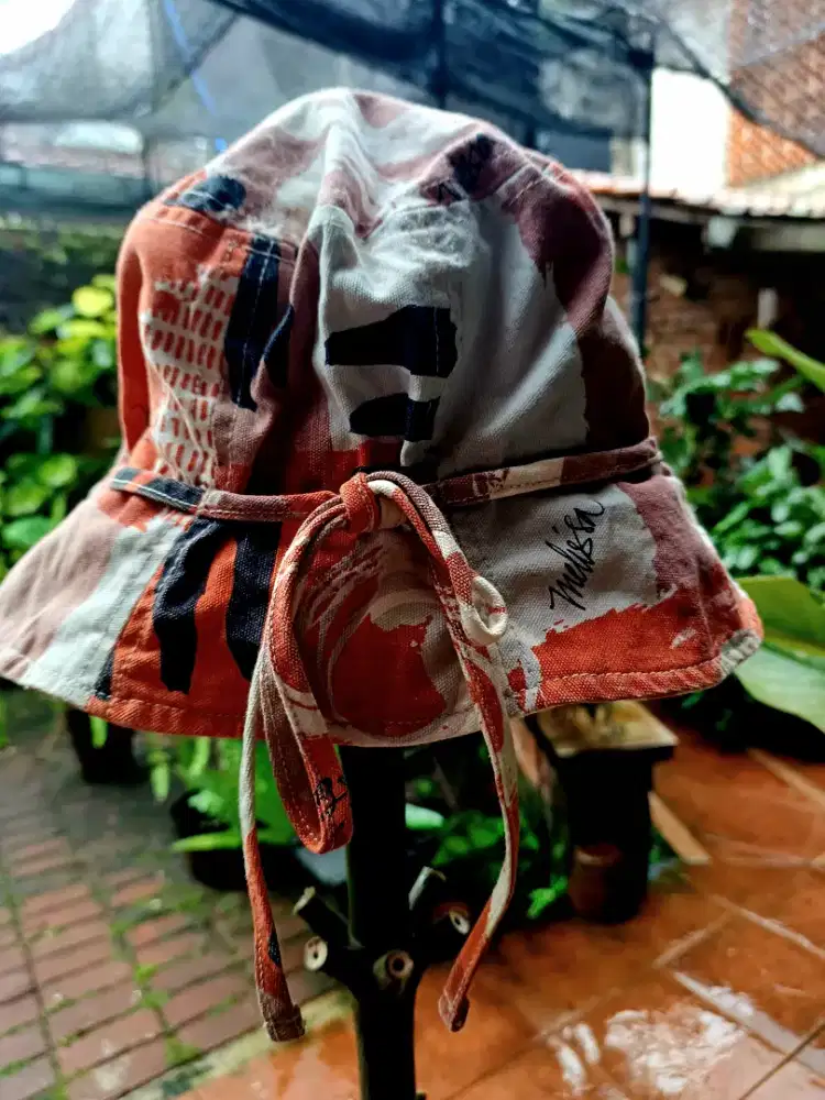 Topi Bucket merk TULISAN Jakarta Multi Color Original All Size