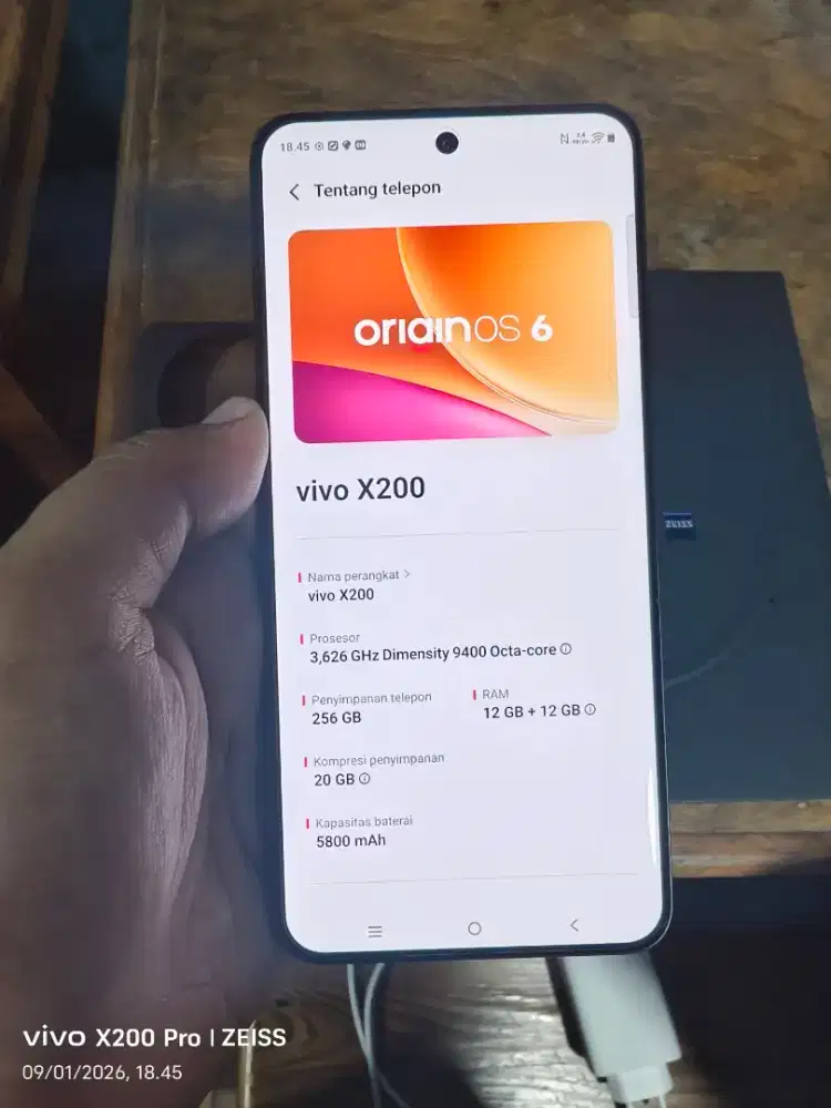 Vivo X200 5G ram 12 internal 256 fulset ori mulus resmi