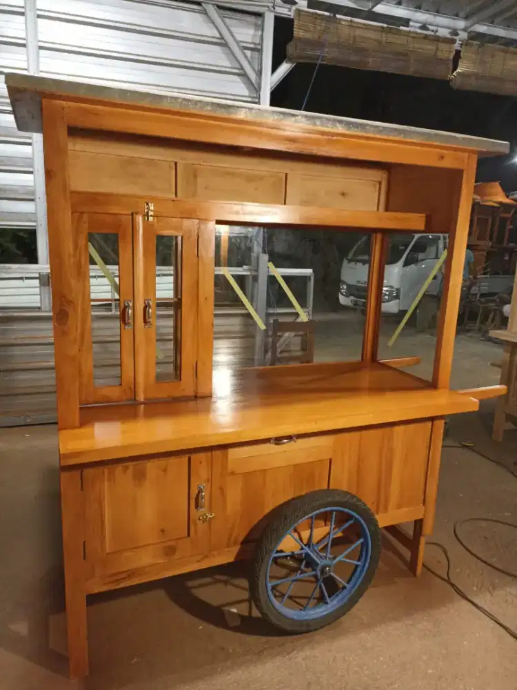 Gerobak Angkringan Bakso Mie Ayam PeceL Bubur Sate Martabak Ronde dlL