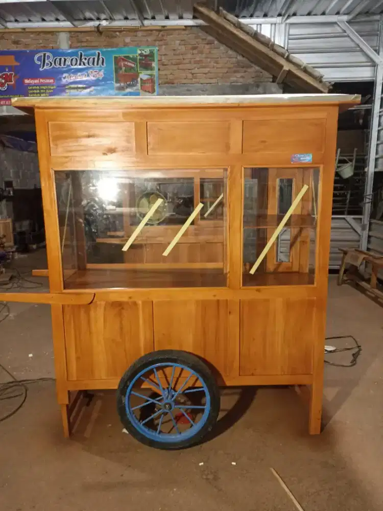 Gerobak Angkringan Bakso Mie Ayam PeceL Bubur Sate Martabak Ronde dlL