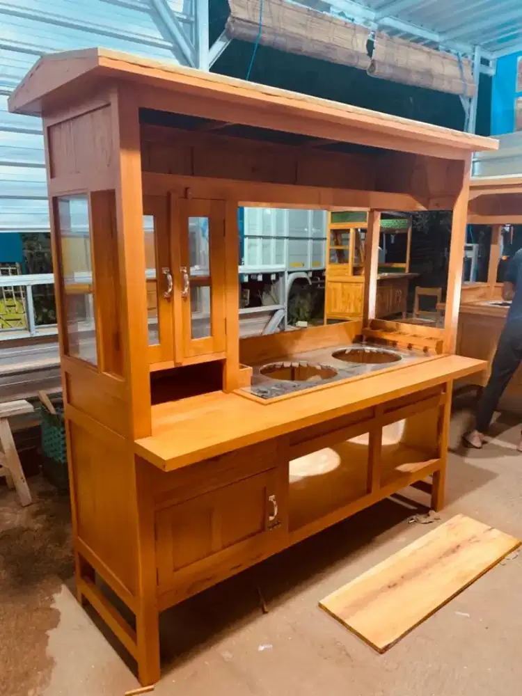 Gerobak Angkringan Bakso Mie Ayam PeceL Bubur Sate Martabak Ronde dlL