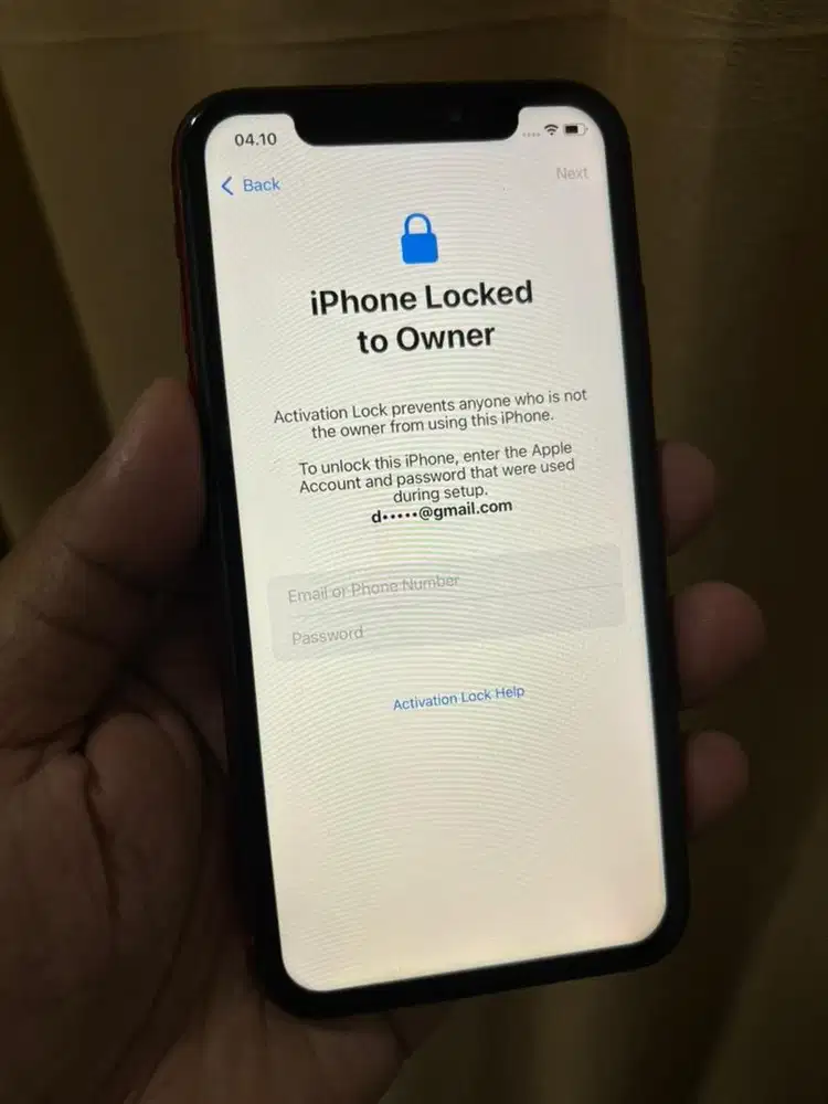 iPhone XR Lock iCloud 128GB Red