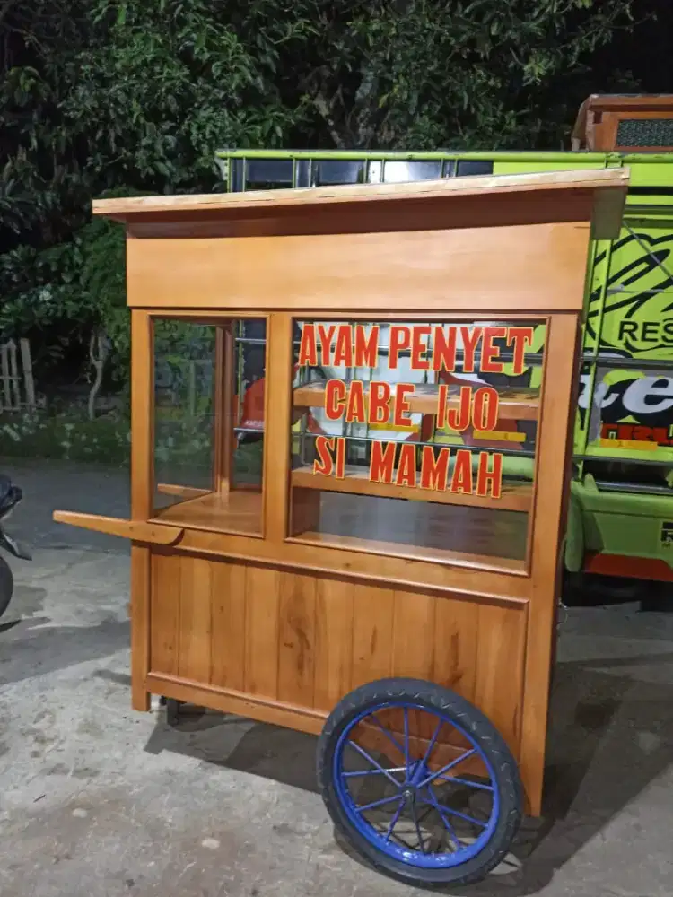 Gerobak Angkringan Bakso Mie Ayam PeceL Bubur Sate Martabak Ronde dlL