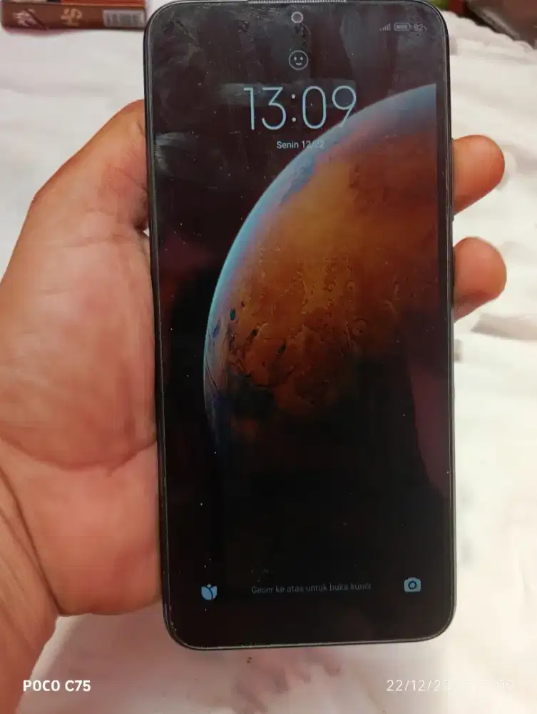 Xiomi redmi 9c warna blakc