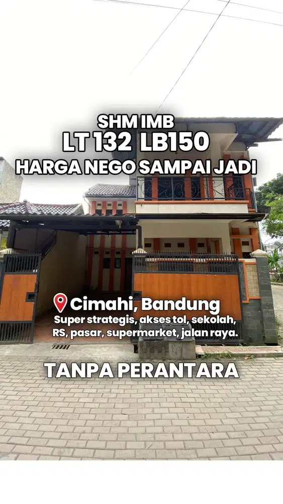 Rumah Minimalis 2 Lantai Siap Huni Cimahi Bandung Nego Sampai Jadi