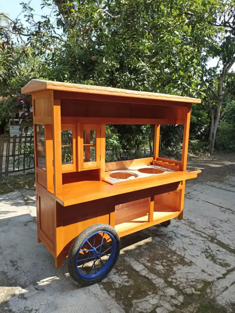 Gerobak Angkringan Bakso Mie Ayam PeceL Bubur Sate Martabak Ronde dlL