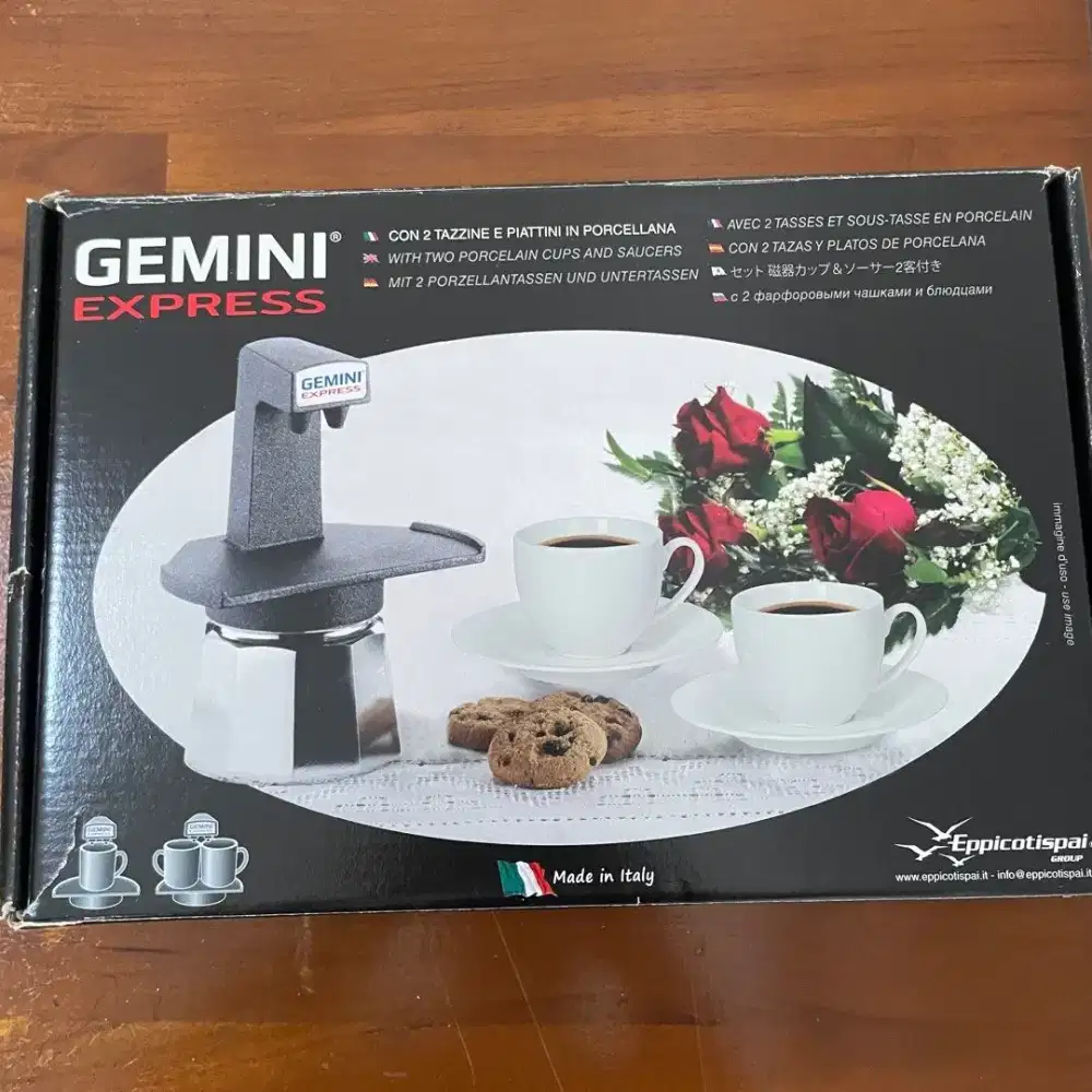 Eppicotispai Gemini Express espresso maker coffee kopi moka pot